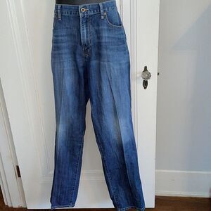 Lucky Brand 429 Classic‎ Straight cotton/spandex denim blue jeans